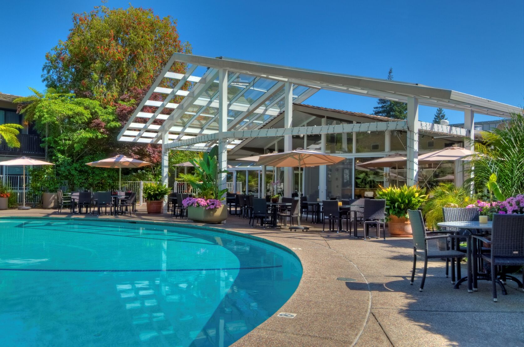 Dinah'S Garden Hotel Palo Alto Buitenkant foto